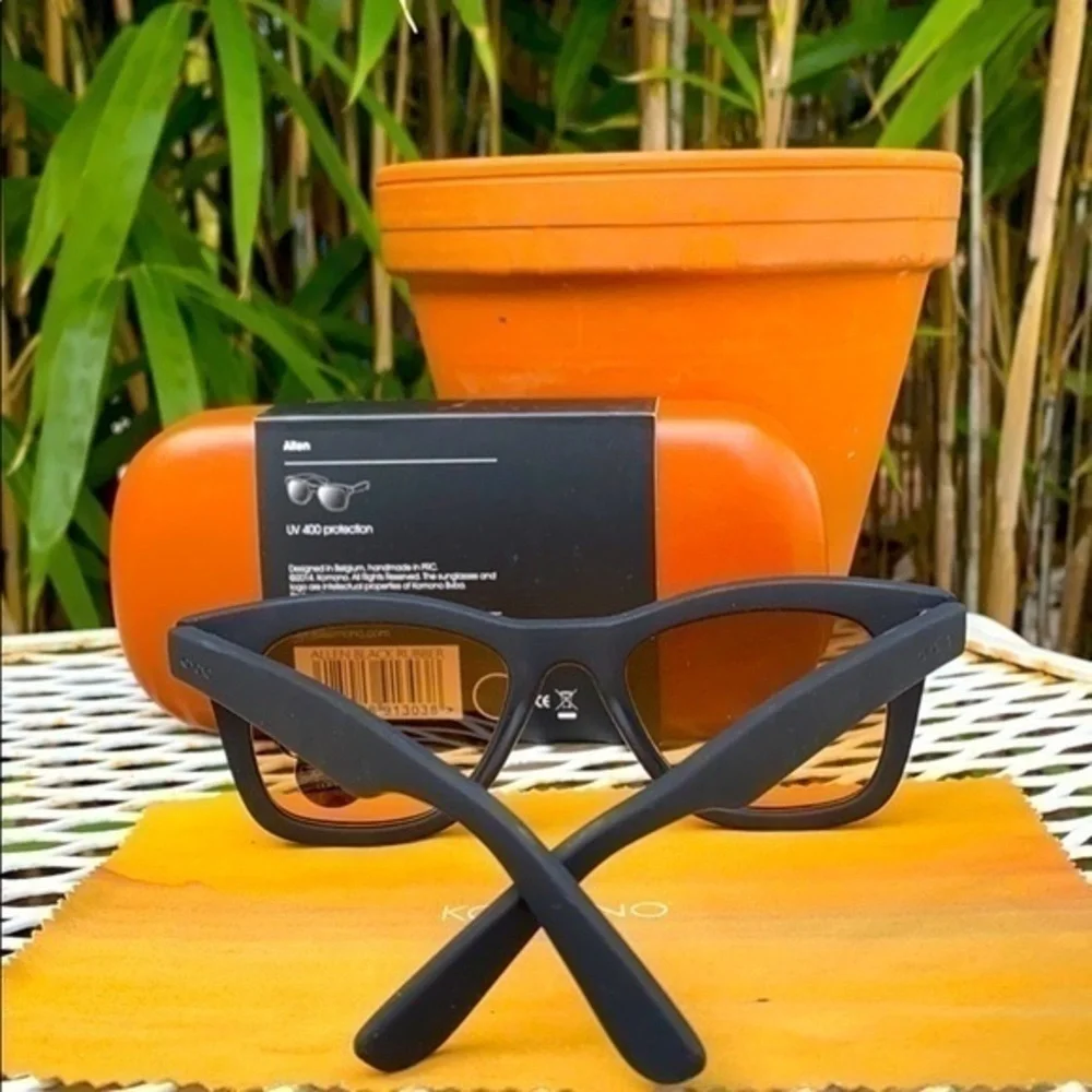 KOMONO SUNGLASSES BLACK wayfarer The Allen